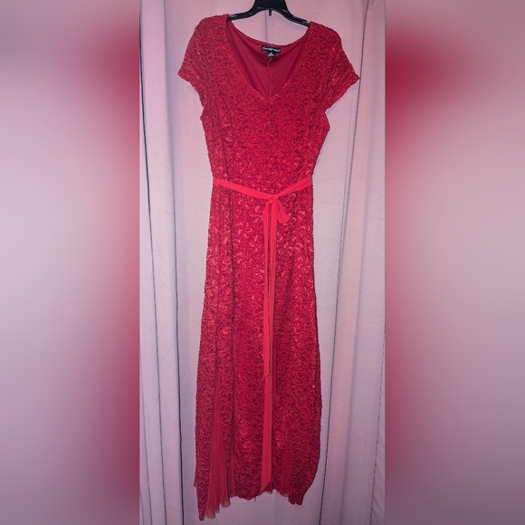 Chic Red Lace Dress 3x - Picture 8 of 12